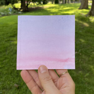 Carnet couverture aquarelle